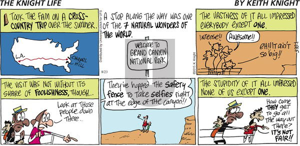 The Knight Life on Sunday August 23, 2015 Comic Strip