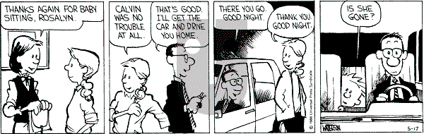 Calvin and Hobbes - Saturday May 17, 1986 Comic Strip