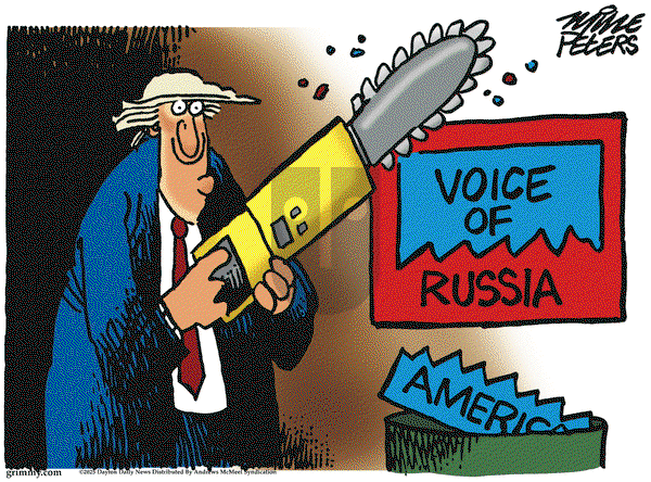 Mike Peters on Monday April 28, 2025 Comic Strip