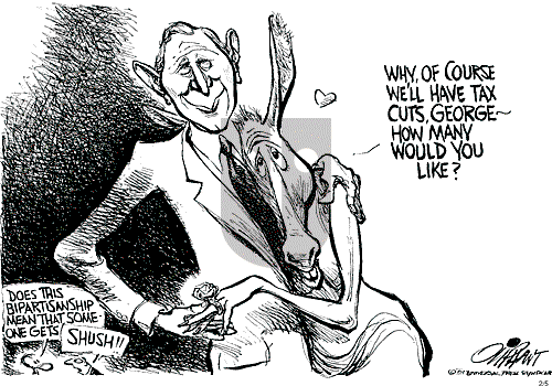 Pat Oliphant on Monday February 5, 2001 Comic Strip