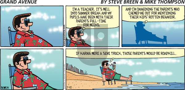 Grand Avenue on Sunday July 10, 2016 Comic Strip
