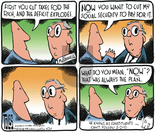 Tom Toles on Friday October 19, 2018 Comic Strip