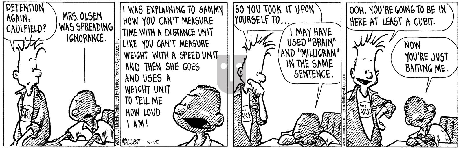 Frazz - Tuesday May 15, 2001 Comic Strip