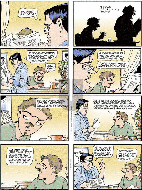 Doonesbury - Sunday September 4, 2005 Comic Strip