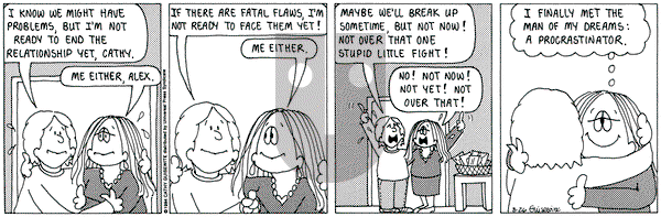 Cathy Classics on Friday August 26, 1994 Comic Strip