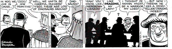 Alley Oop on Tuesday September 16, 1997 Comic Strip