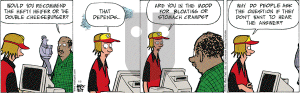 Lucky Cow on Wednesday January 5, 2005 Comic Strip