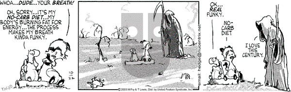 Over the Hedge on Wednesday October 22, 2003 Comic Strip