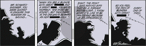 Doonesbury on Thursday September 18, 2003 Comic Strip