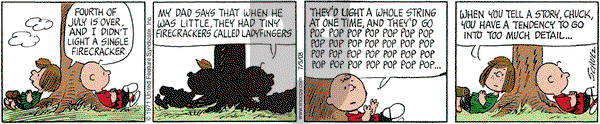Peanuts on Saturday July 5, 2003 Comic Strip