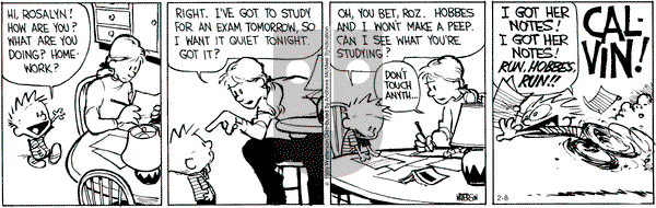 Calvin and Hobbes - Friday February 8, 2019 Comic Strip
