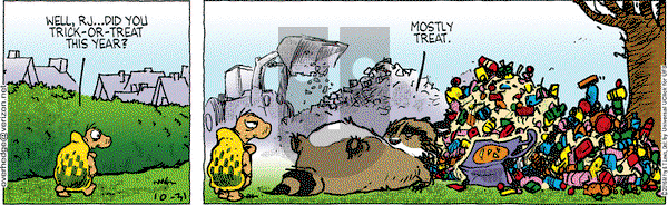 Over the Hedge on Monday October 31, 2016 Comic Strip
