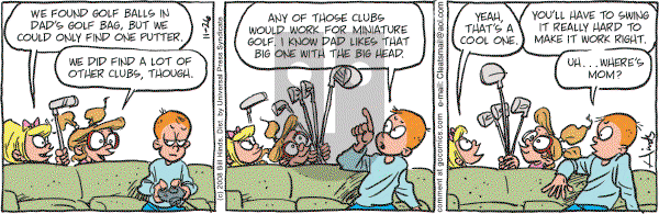 Cleats - Wednesday November 26, 2008 Comic Strip