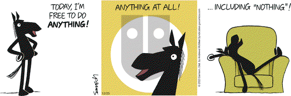 Dark Side of the Horse - Monday December 25, 2023 Comic Strip