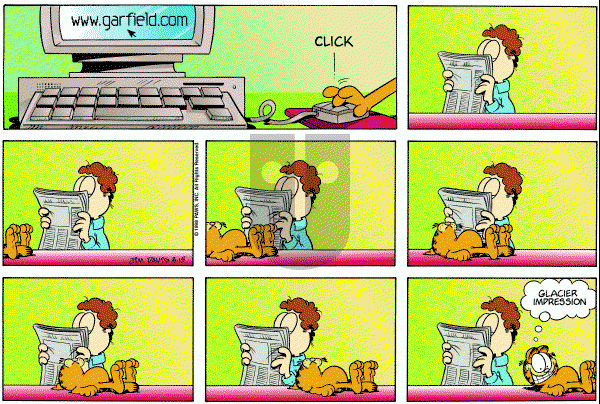 Garfield - Sunday March 15, 1998 Comic Strip