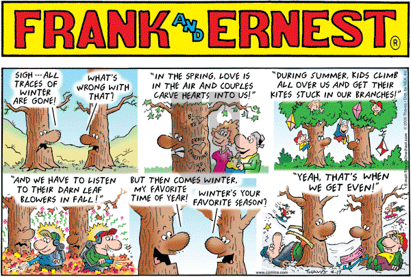 Frank and Ernest on Sunday April 19, 2009 Comic Strip