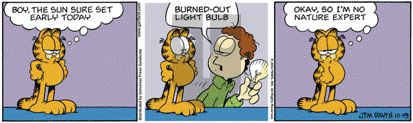 Garfield on Saturday October 19, 2002 Comic Strip