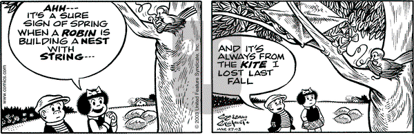 Nancy on Thursday March 27, 2003 Comic Strip