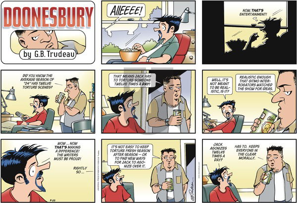 Doonesbury on Sunday September 28, 2008 Comic Strip