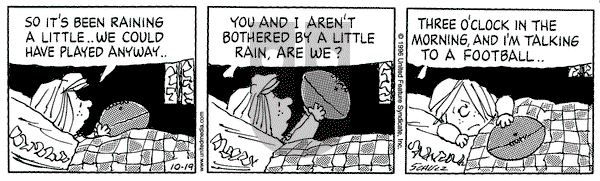 Peanuts - Saturday October 19, 1996 Comic Strip