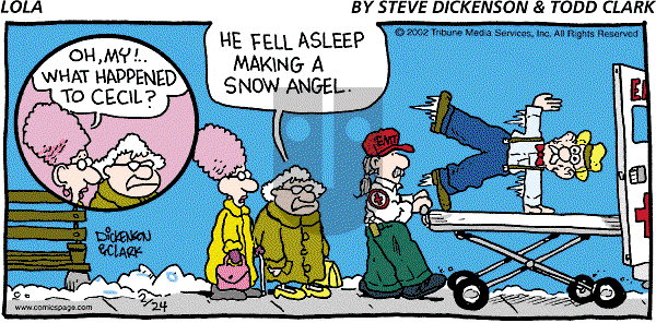 Lola on Sunday February 24, 2002 Comic Strip