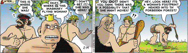 Alley Oop on Friday February 14, 2014 Comic Strip