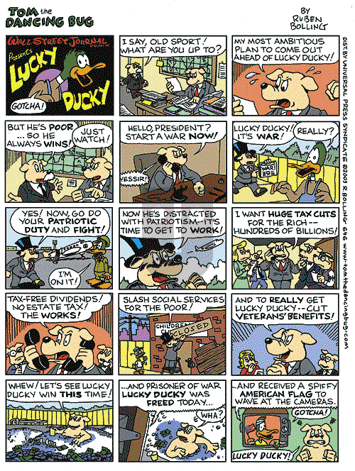 Tom the Dancing Bug on Tuesday July 15, 2003 Comic Strip