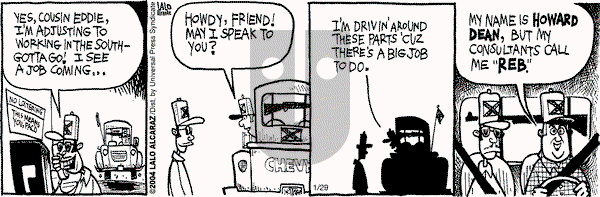 La Cucaracha on Thursday January 29, 2004 Comic Strip