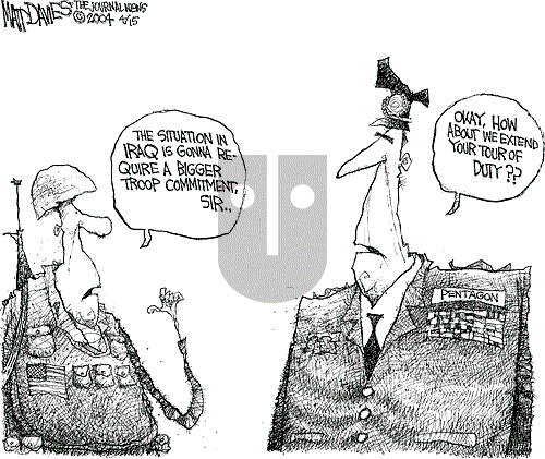 Matt Davies on Monday April 19, 2004 Comic Strip