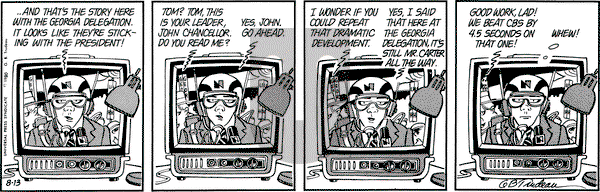 Doonesbury - Wednesday August 13, 1980 Comic Strip