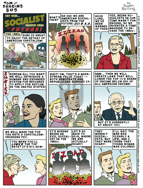 Tom the Dancing Bug on Friday March 15, 2019 Comic Strip