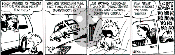 Calvin and Hobbes - Saturday September 18, 2021 Comic Strip