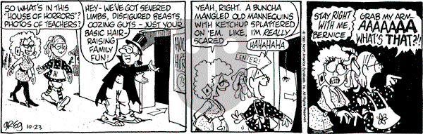 Luann on Wednesday October 23, 1991 Comic Strip