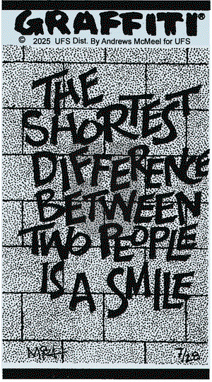 Graffiti on Monday July 28, 2025 Comic Strip