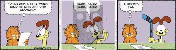 Garfield on Wednesday October 9, 2019 Comic Strip