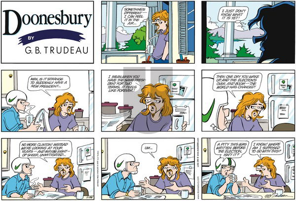 Doonesbury on Sunday November 26, 2000 Comic Strip