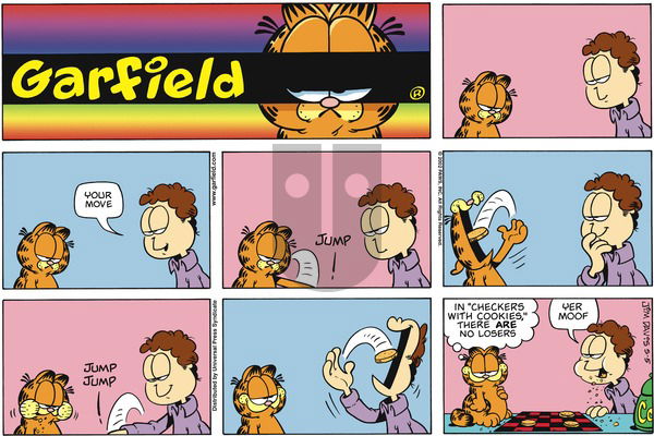 Garfield on Sunday May 5, 2002 Comic Strip