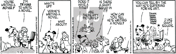 Over the Hedge on Tuesday April 23, 2002 Comic Strip