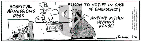 Frank and Ernest on Thursday March 11, 1999 Comic Strip