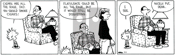 Calvin and Hobbes on Wednesday March 5, 2025 Comic Strip