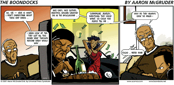 The Boondocks on Sunday October 19, 2008 Comic Strip