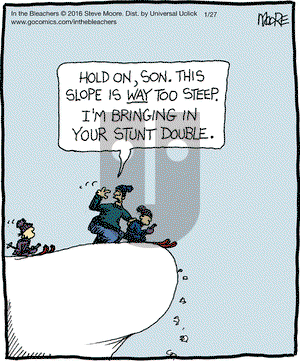 In the Bleachers on Wednesday January 27, 2016 Comic Strip
