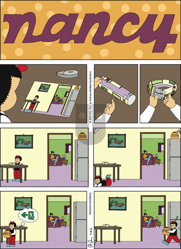 Nancy on Sunday May 16, 2021 Comic Strip