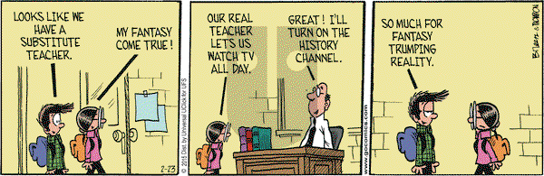 Grand Avenue on Monday February 23, 2015 Comic Strip
