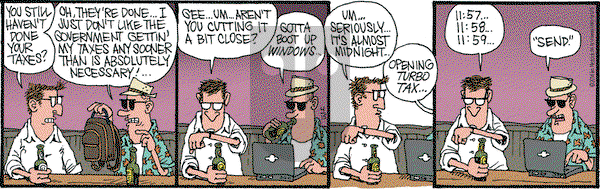 Monty on Tuesday April 15, 2014 Comic Strip
