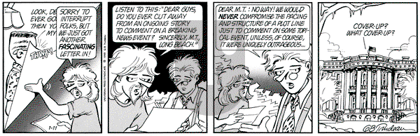Doonesbury on Monday January 11, 1993 Comic Strip