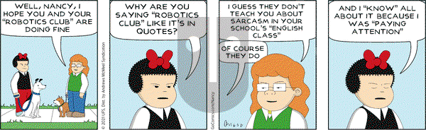 Nancy on Saturday June 5, 2021 Comic Strip