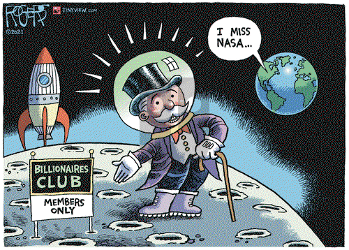 Rob Rogers on Tuesday July 13, 2021 Comic Strip