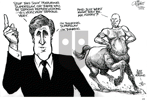 Pat Oliphant on Wednesday April 9, 2014 Comic Strip