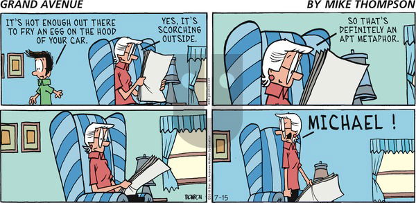 Grand Avenue on Sunday July 15, 2018 Comic Strip